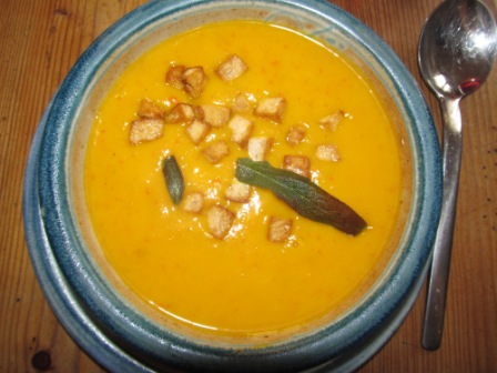 Mango-Kürbissuppe